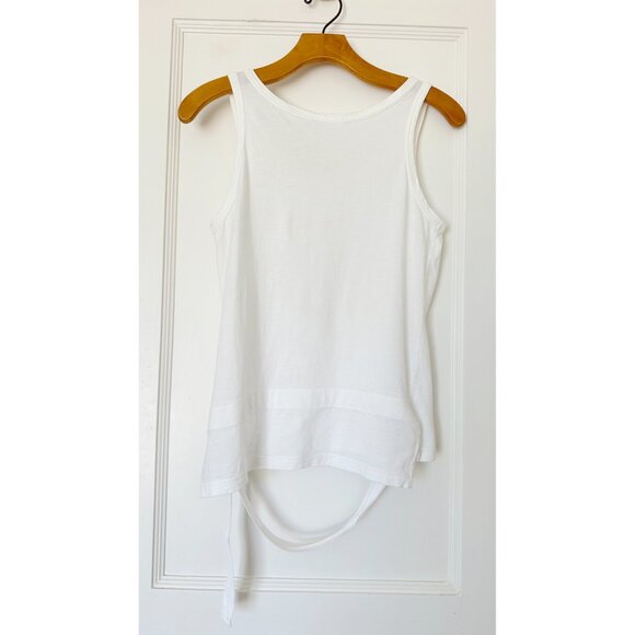 Helmut Lang White Tank Bondage Strap Mainline Made In Italy Vintage 90s Y2K - Picture 2 of 10